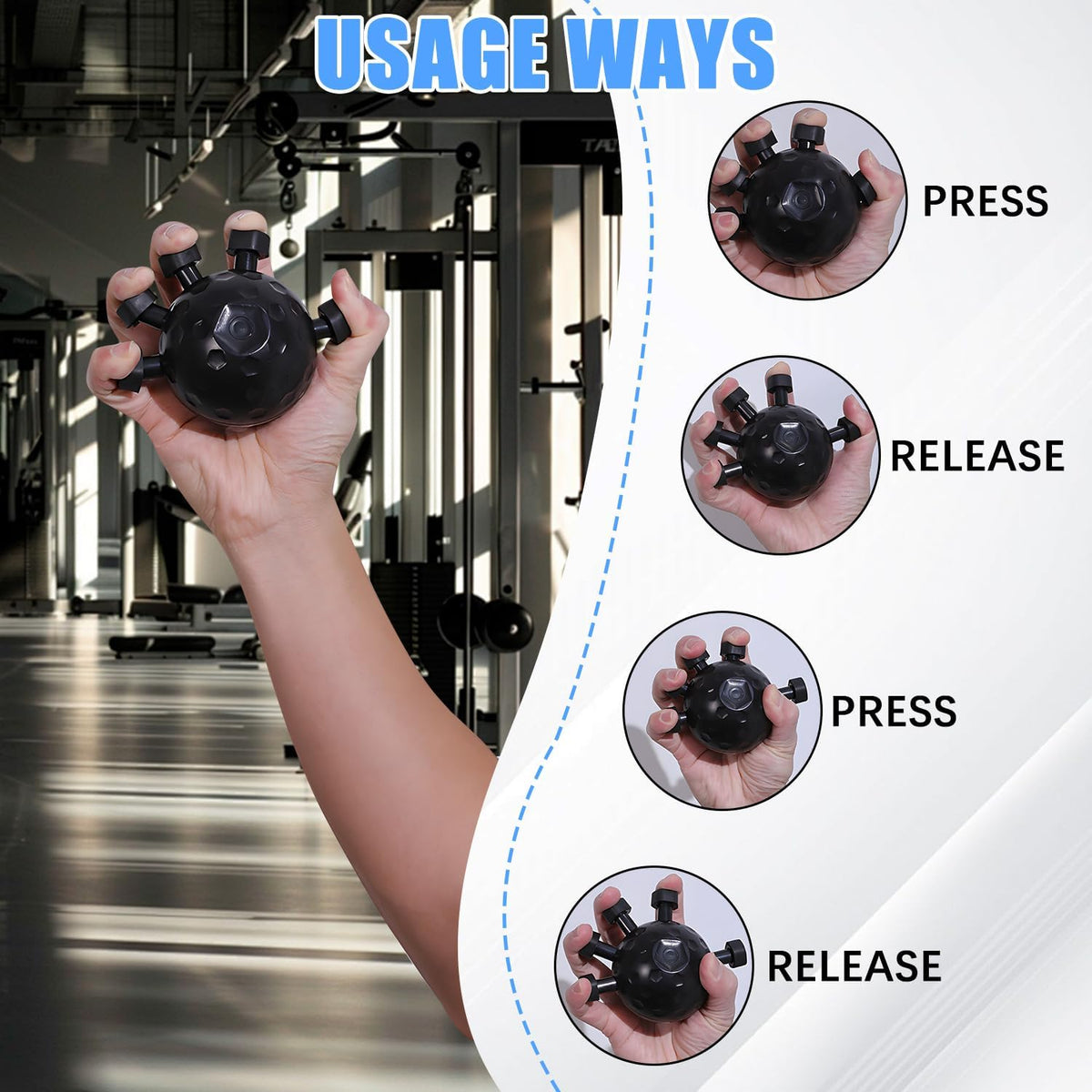 Adjustable Finger & Hand Grip Strengthener