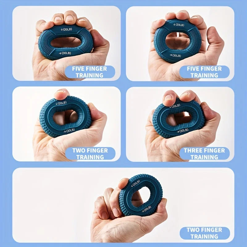 Hand Grip Ring with Silicone Carpal Expander