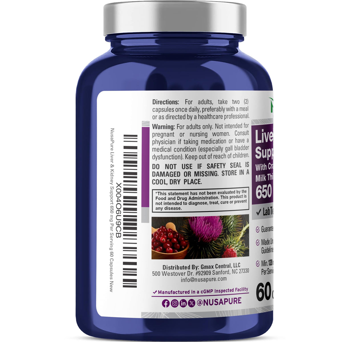 NusaPure Liver & Kidney Support Supplement