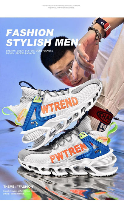 Men's Reflective Blade Running Sneakers