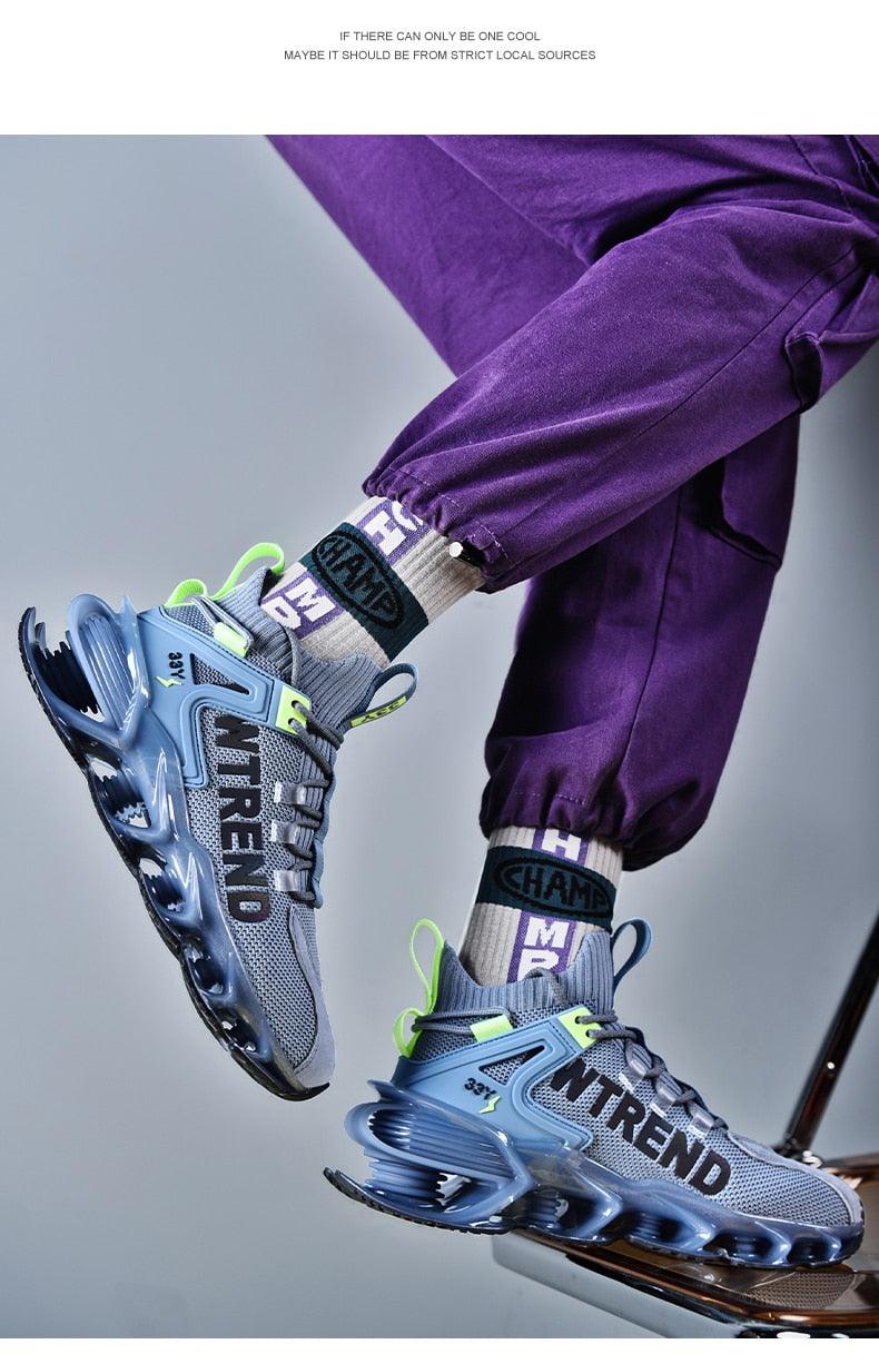 Men's Reflective Blade Running Sneakers
