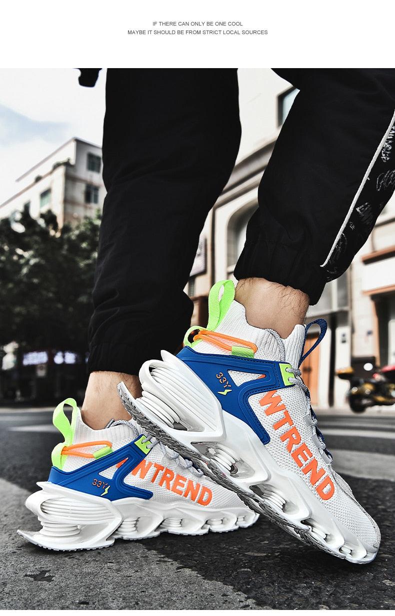 Men's Reflective Blade Running Sneakers