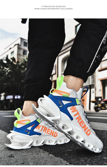 Men's Reflective Blade Running Sneakers