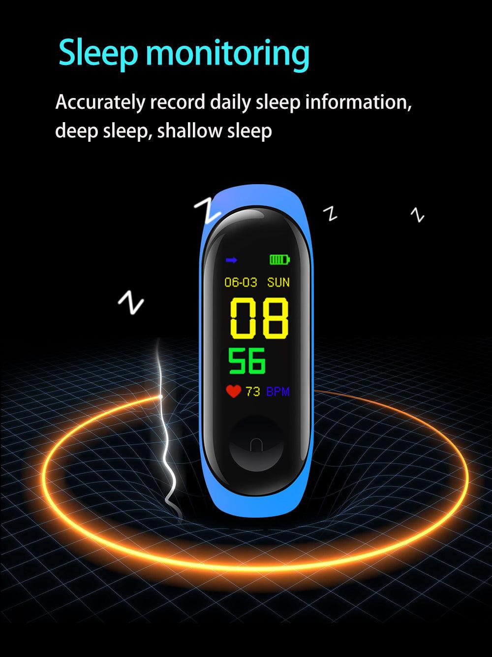 Waterproof Activity Tracker with Heart Rate & Sleep Monitor