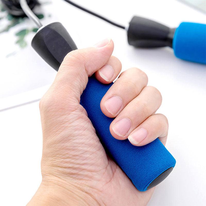Adjustable Skipping Rope with Memory Foam Handles for Fitness