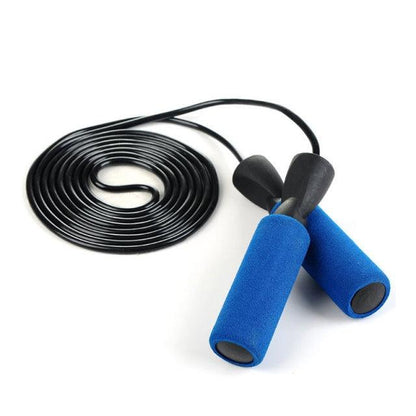 Adjustable Skipping Rope with Memory Foam Handles for Fitness
