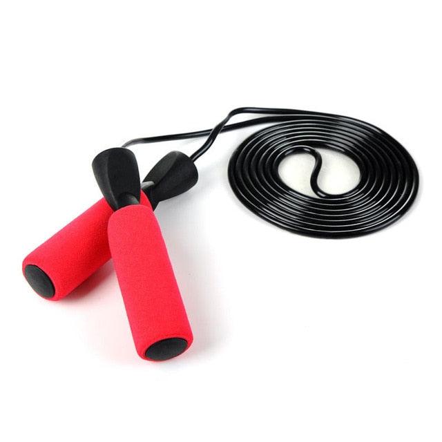 Adjustable Skipping Rope with Memory Foam Handles for Fitness
