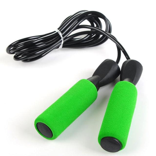 Adjustable Skipping Rope with Memory Foam Handles for Fitness